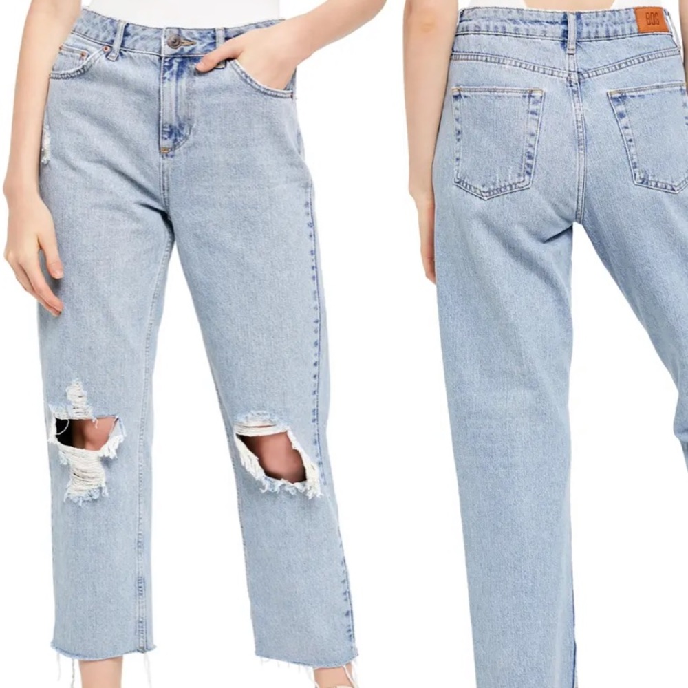 BDG High Waisted Ripped Knee Jeans